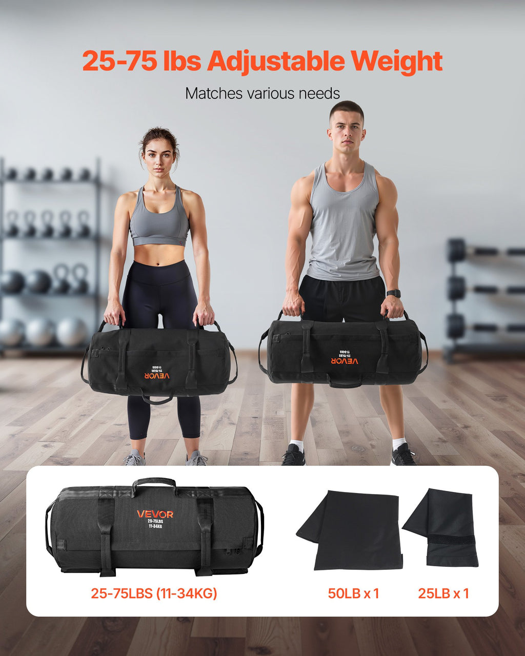 Sportinis svorio maišas VEVOR BY-SS-002, 11-34 kg