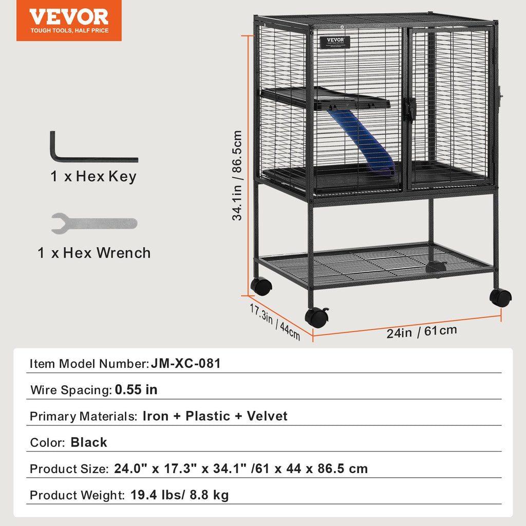 Narvas smulkiems gyvūnams VEVOR JM-XC-081, 86,5 cm aukščio