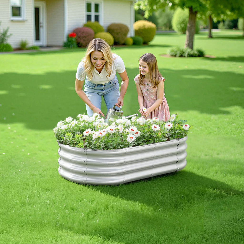 Pakelta metalinė lysvė VEVOR GM61003, 120x60x30 cm