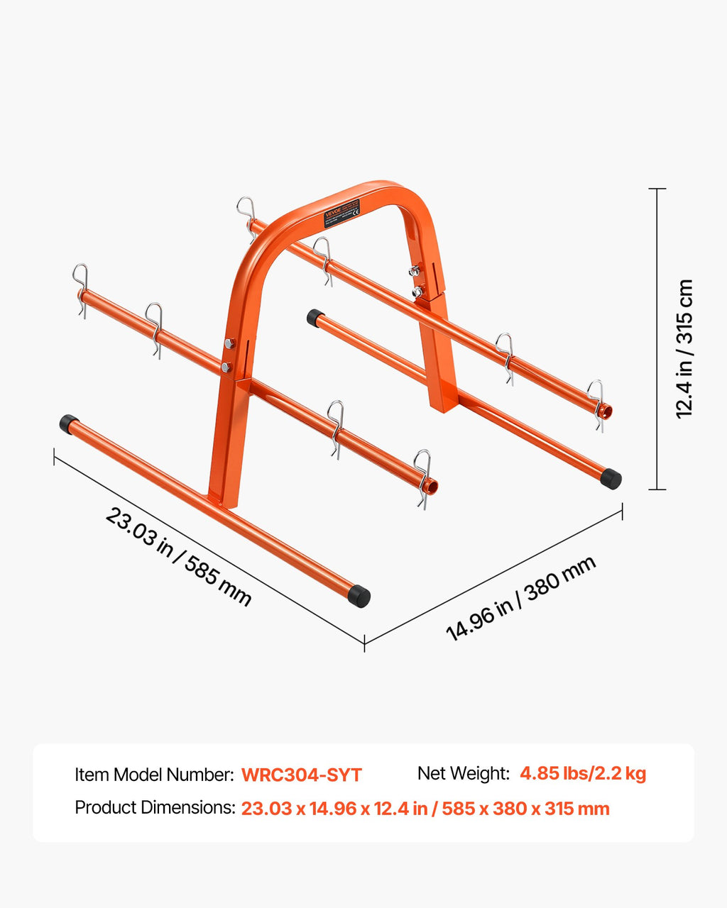 Vielos ričių laikiklis VEVOR WRC304-SYT, 45 kg keliamoji galia