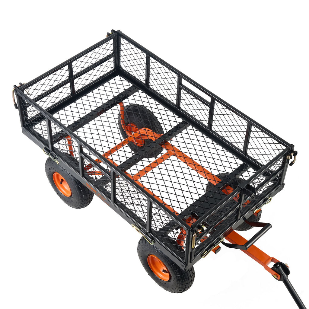 Sodo vežimėlis-savivartis VEVOR TC4211FKB, 399 kg keliamoji galia