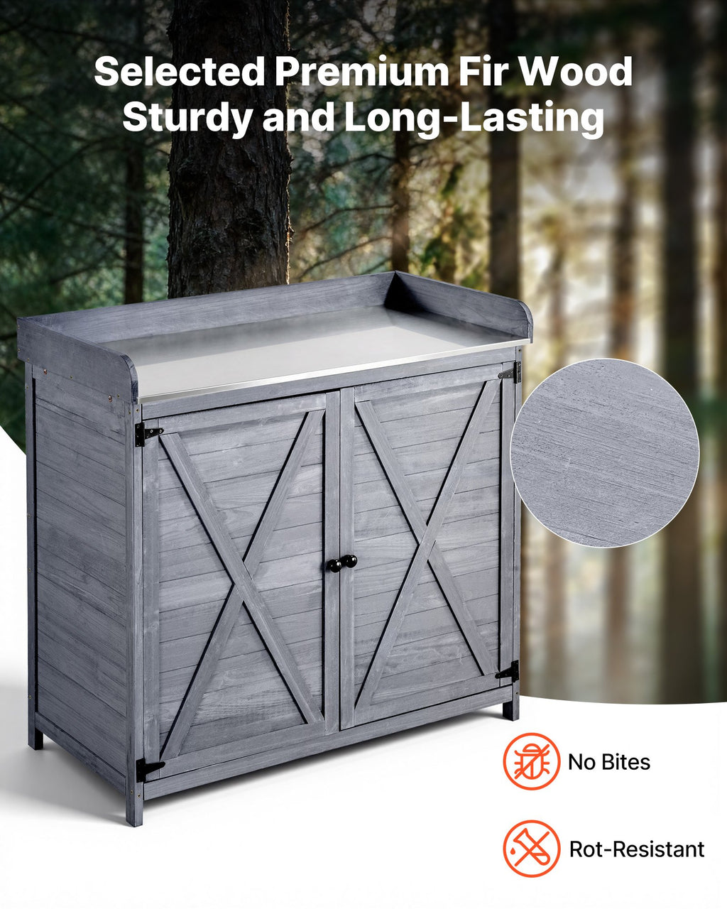 Sodininko stalas VEVOR DS-PB012, 98 x 48 cm stalviršis
