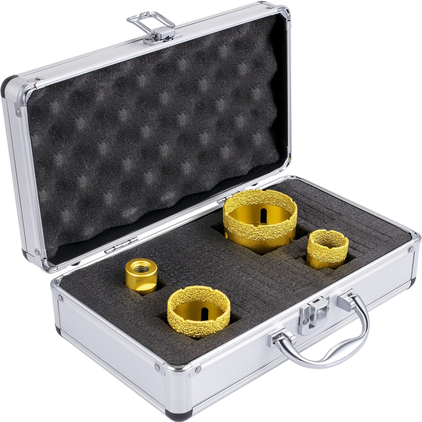 Deimantinių karūnų rinkinys VEVOR QHKZ4PCS, 25-68 mm