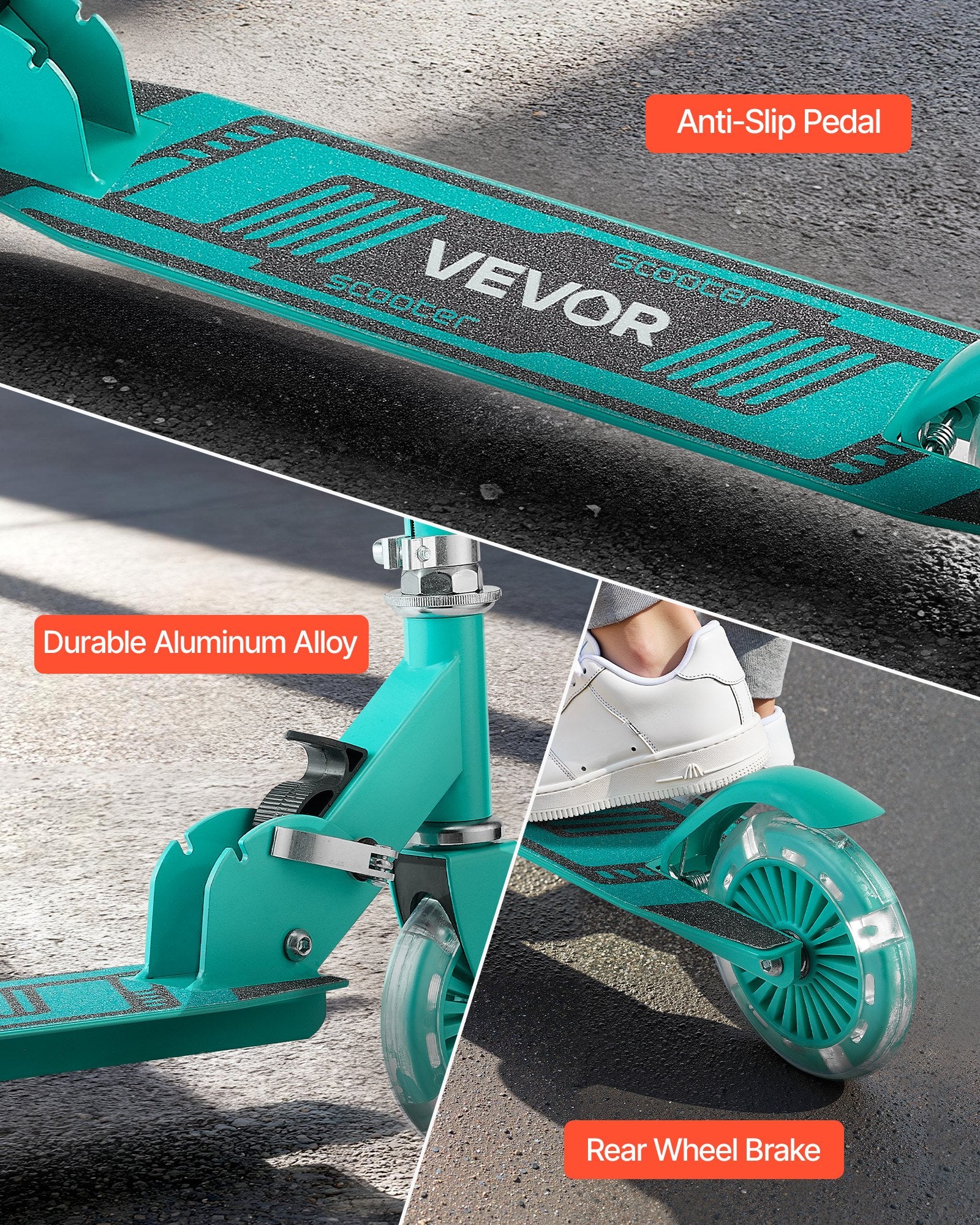 Paspirtukas vaikams VEVOR S010, iki 50 kg