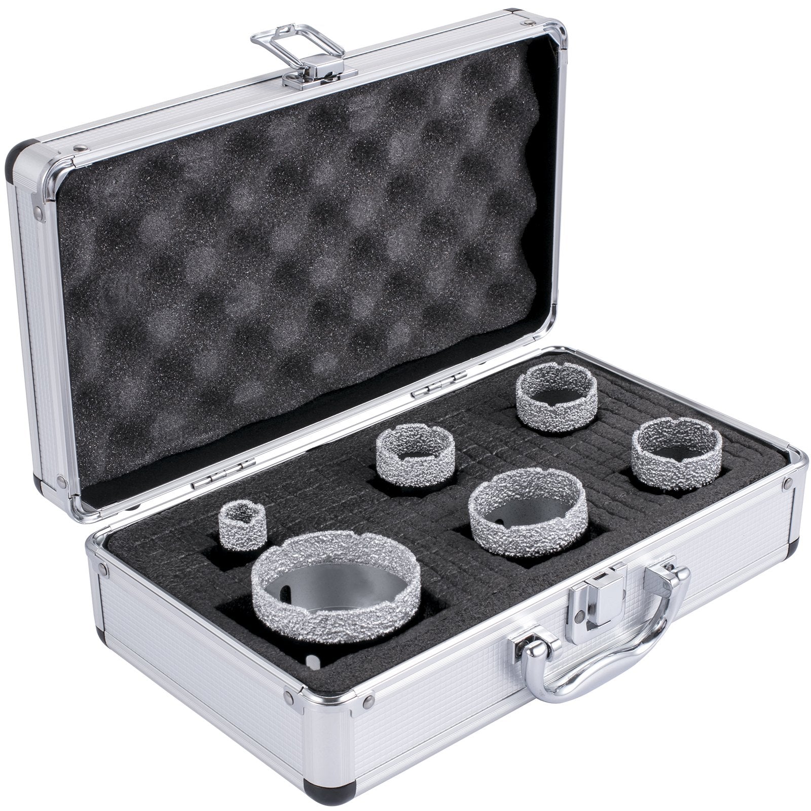 Deimantinių karūnų rinkinys VEVOR QHKZ6PCS, 6 vnt., 20-68 mm