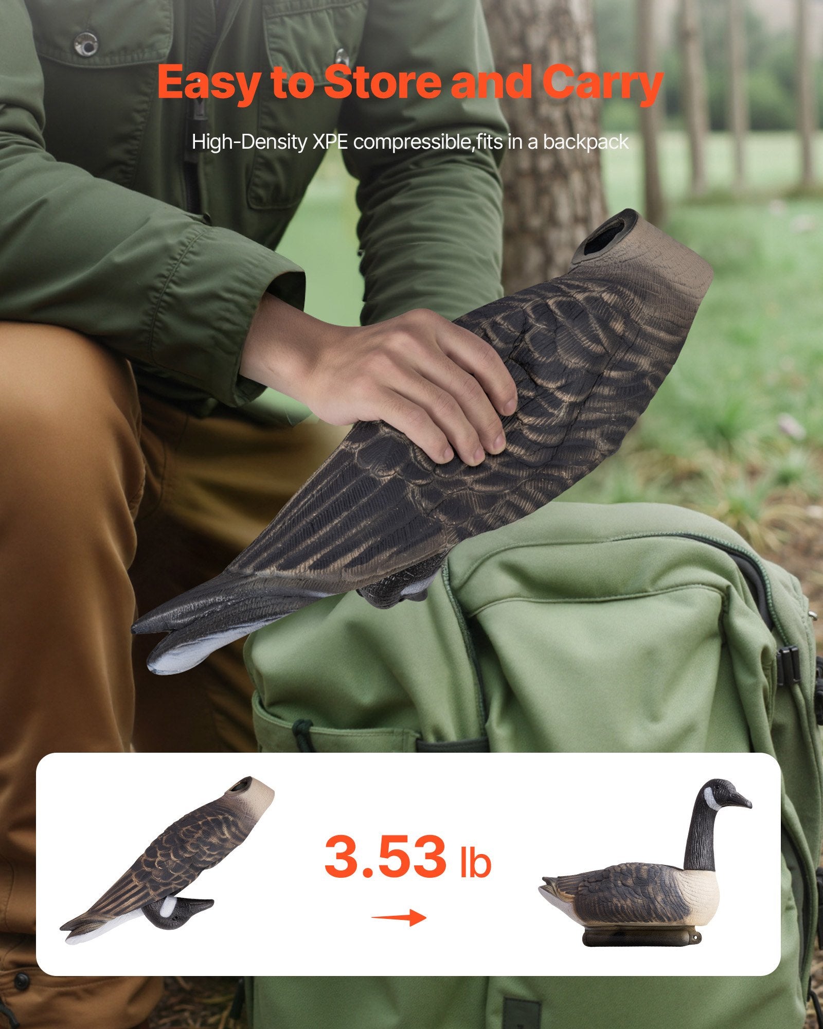 Kanadinių žąsų muliažai VEVOR XJYYE-202502, 6 vnt. rinkinys
