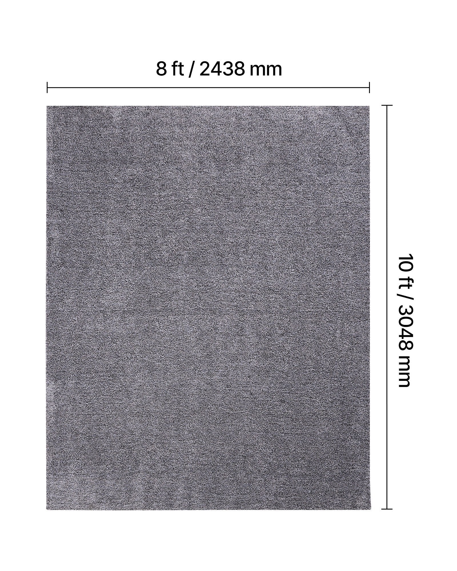 Pliušinis kilimas VEVOR CR8X10-HS12TPR, 2.44 x 3.05 m