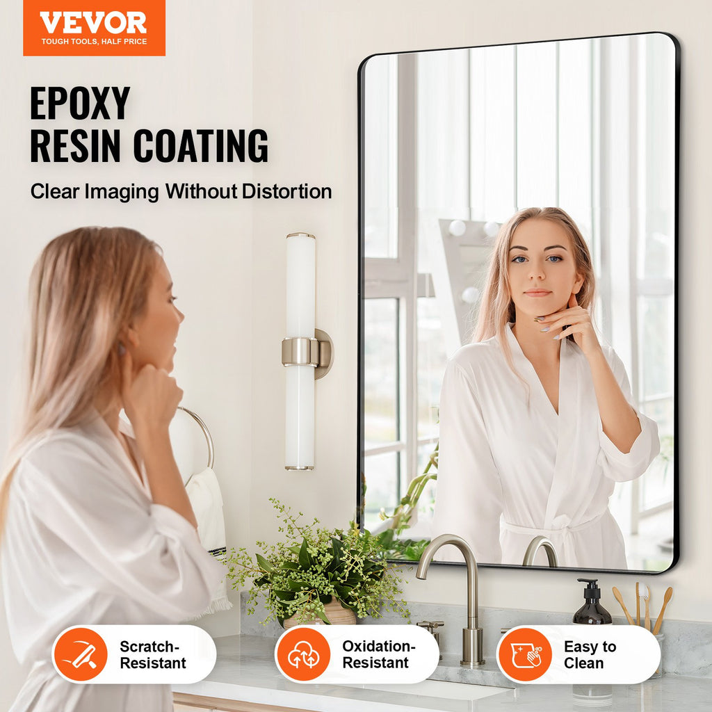 Sieninis veidrodis VEVOR HT-SS0002b, 61 x 91 cm