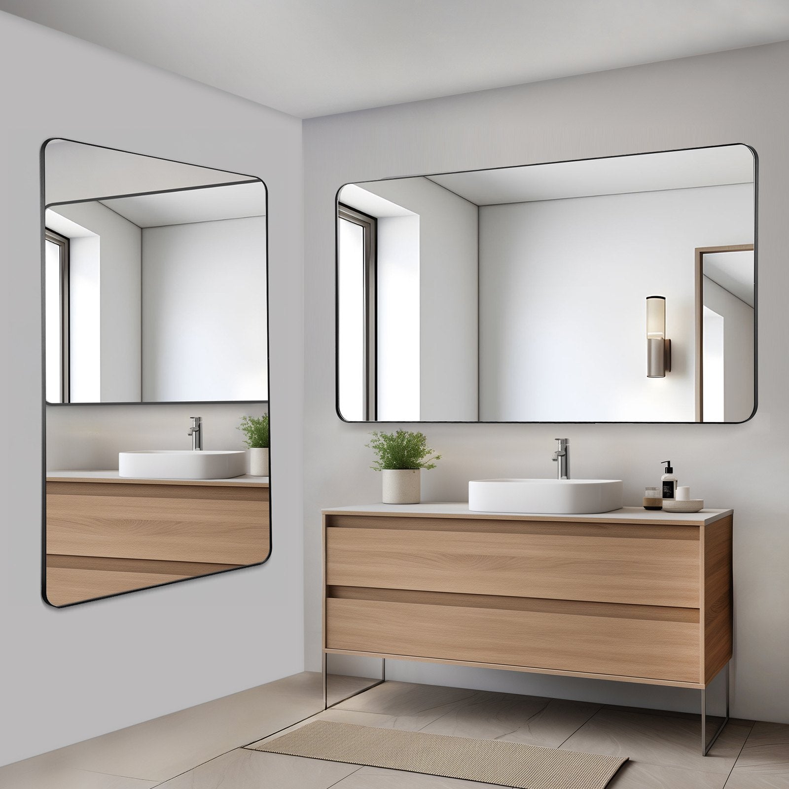 Sieninis veidrodis VEVOR HT-SS0006b, 76 x 140 cm