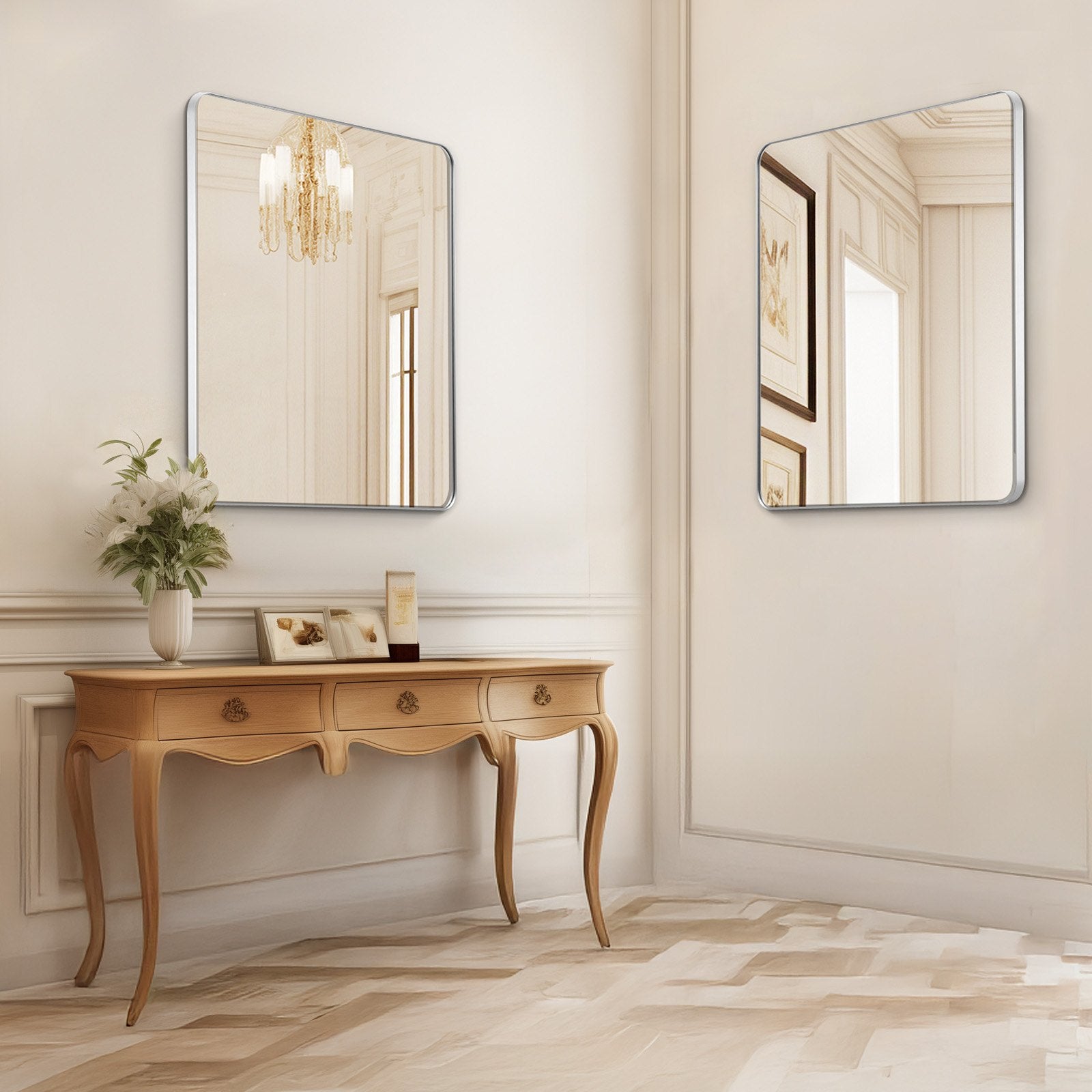 Sieninis makiažo veidrodis VEVOR HT-SS0008s, 91,5 x 91,5 cm