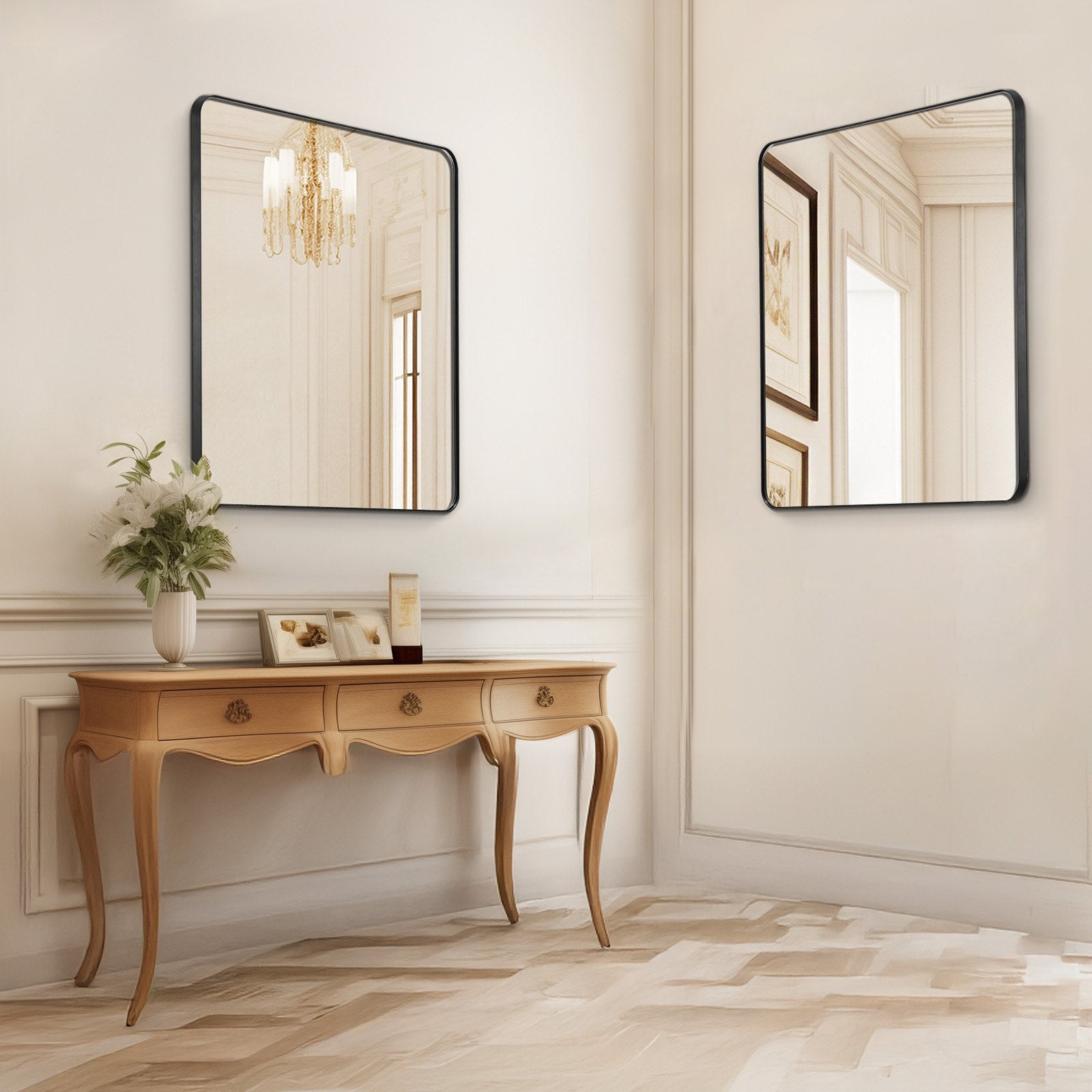 Sieninis makiažo veidrodis VEVOR HT-SS0008b, 91,5 x 91,5 cm