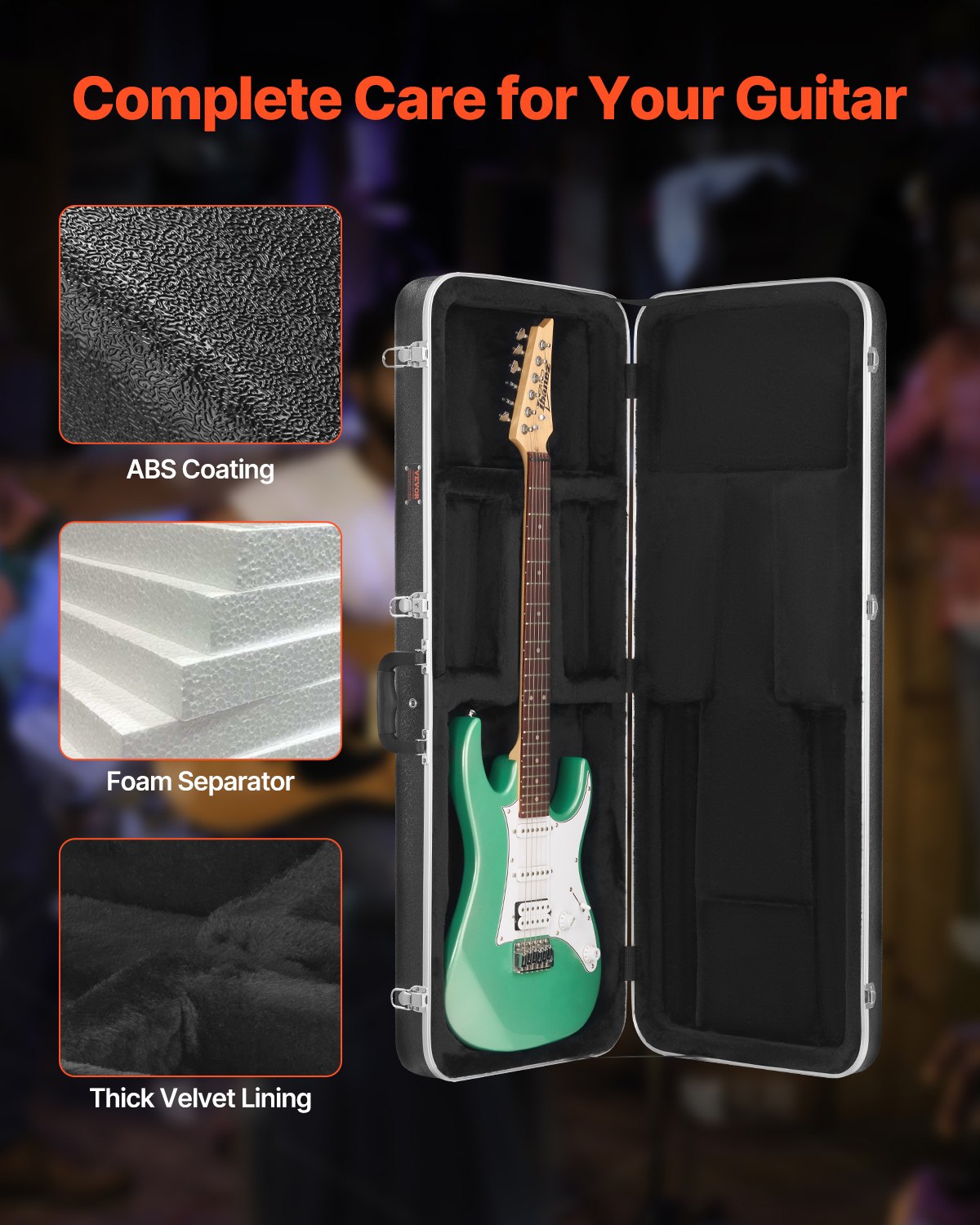 Elektrinės gitaros dėklas VEVOR JX-39A, 105 cm