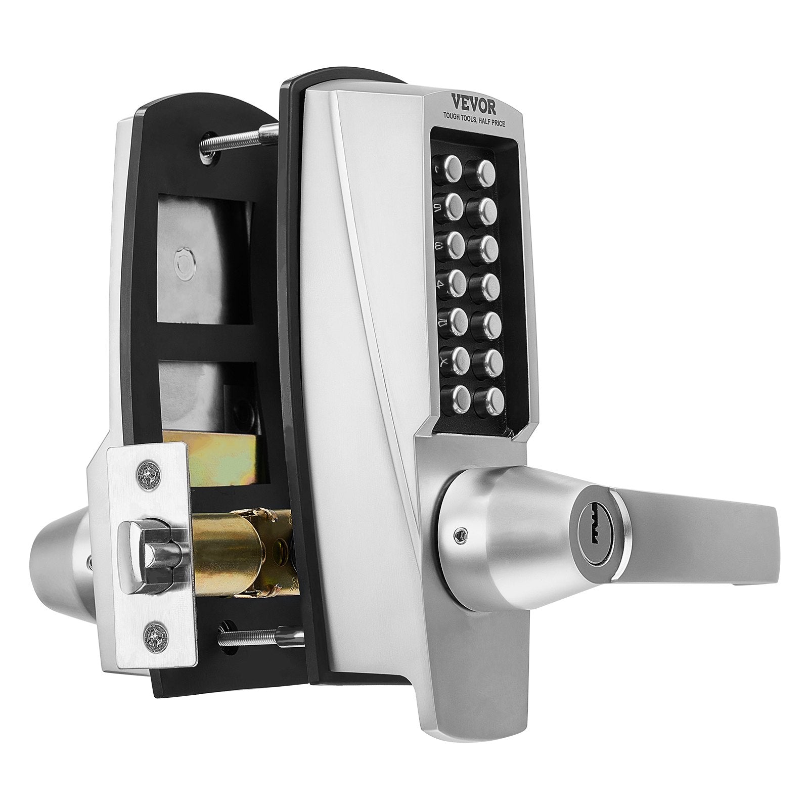 Mechaninė kodinė spyna VEVOR OL-700D2-BC-03, nerūdijantis plienas