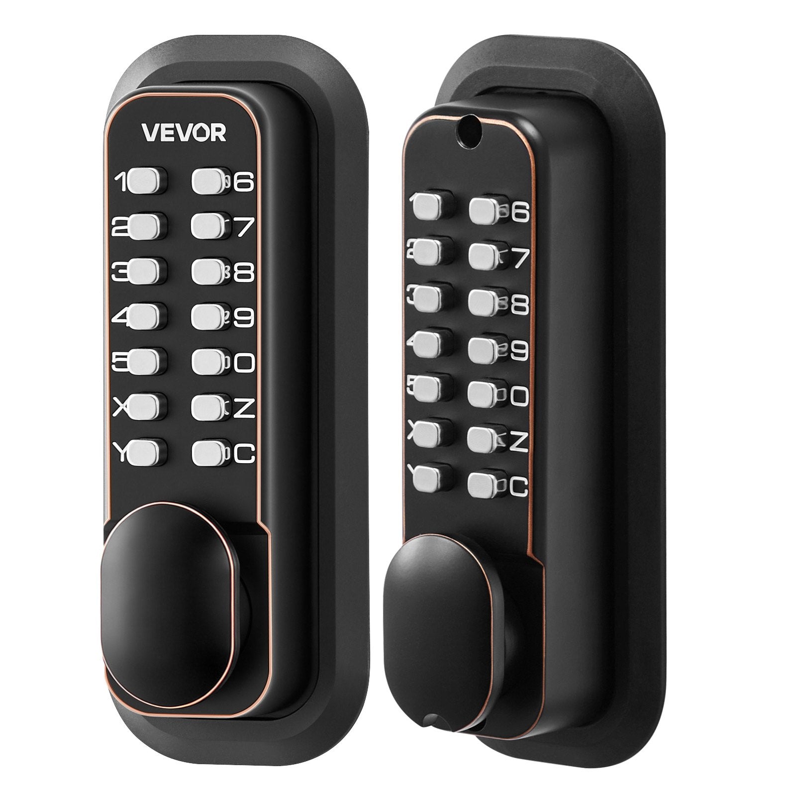 Mechaninė kodinė durų spyna VEVOR OL-601S3-07, dvipusė klaviatūra
