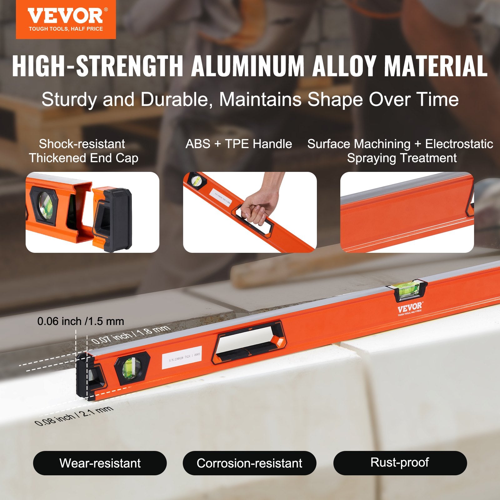 Gulsčiukų rinkinys VEVOR ST08002, 4 dalių (25-122 cm)