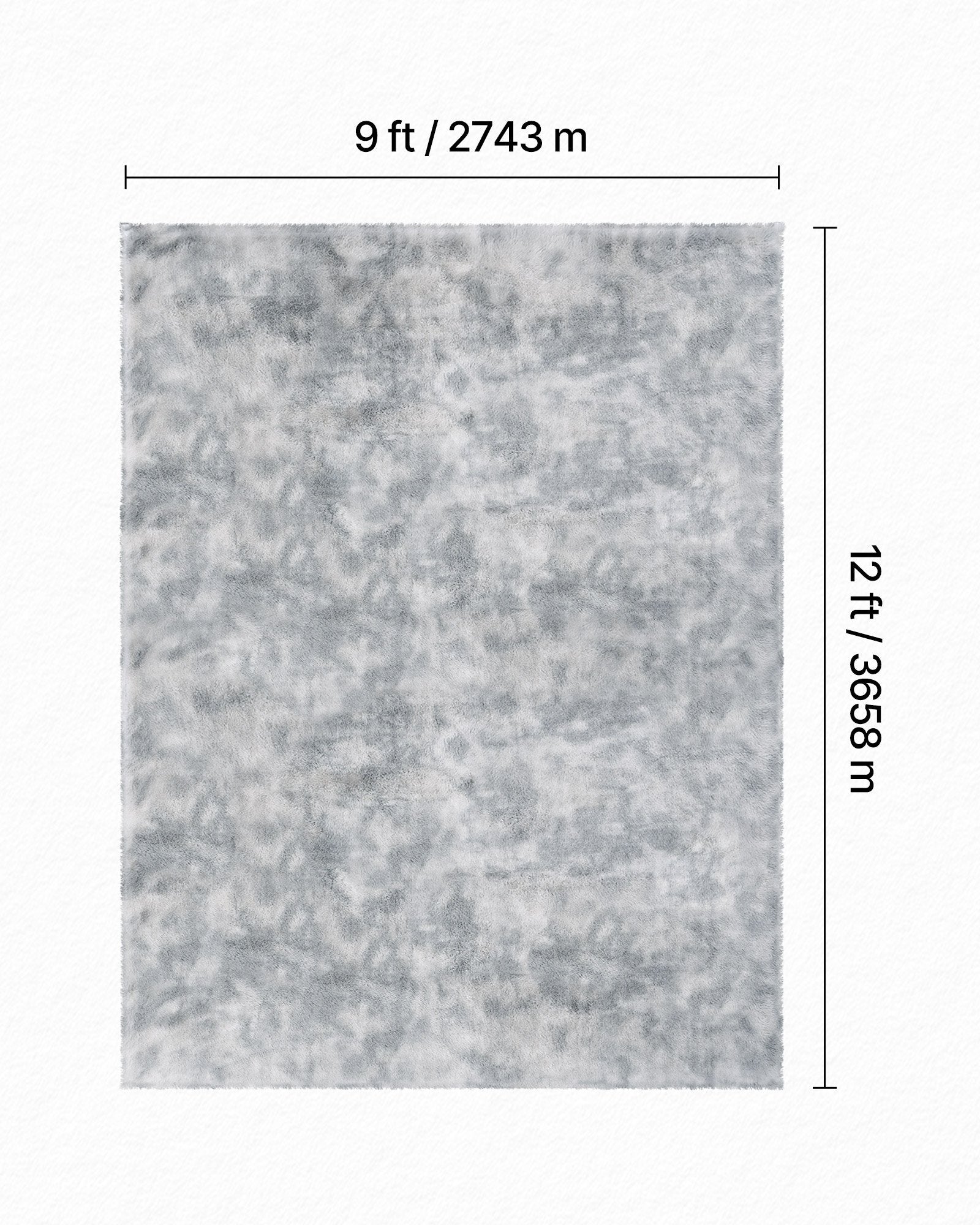 Pūkuotas kilimas VEVOR SM9X12-ZRQH10B, 2.74 x 3.66 m