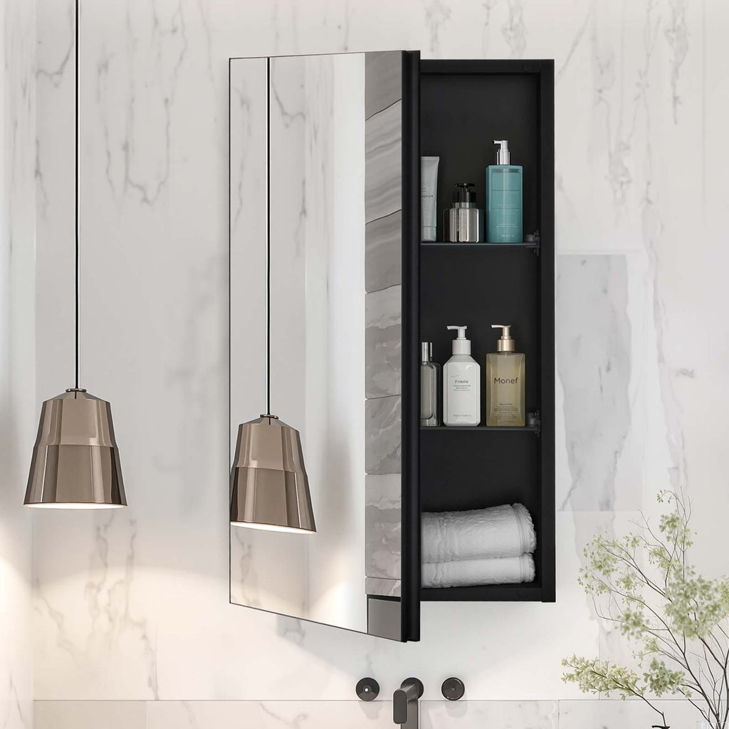 Vonios veidrodinė spintelė VEVOR ML14×24-1, 35,5 x 61 cm