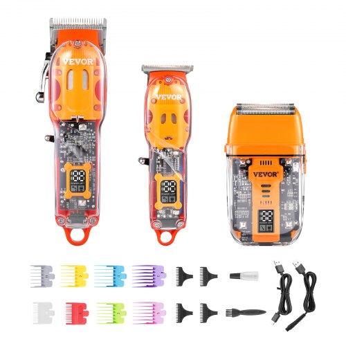 Plaukų kirpimo mašinėlių rinkinys VEVOR JM-200A/200S/T18, 3-in-1