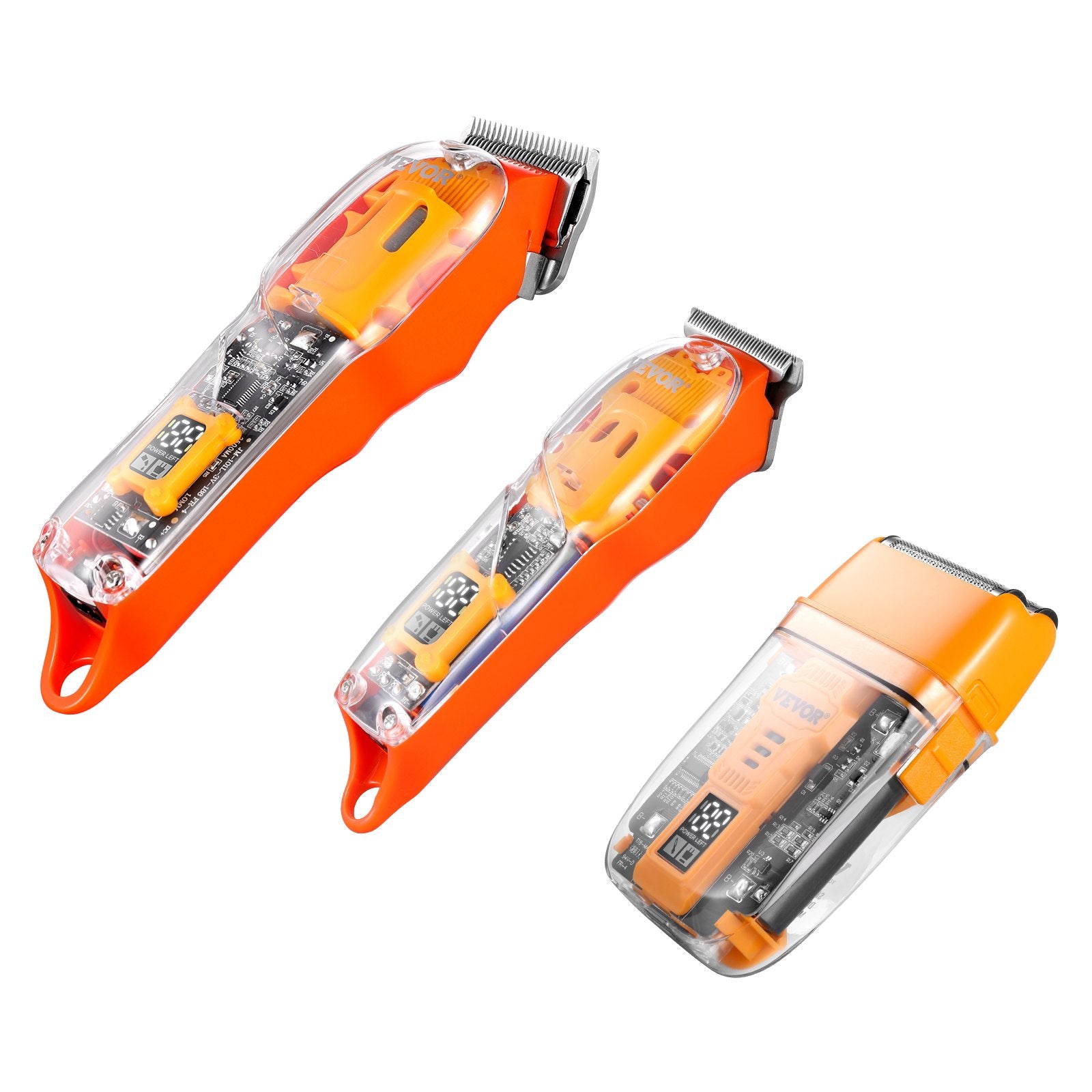Plaukų kirpimo mašinėlių rinkinys VEVOR JM-200A/200S/T18, 3-in-1