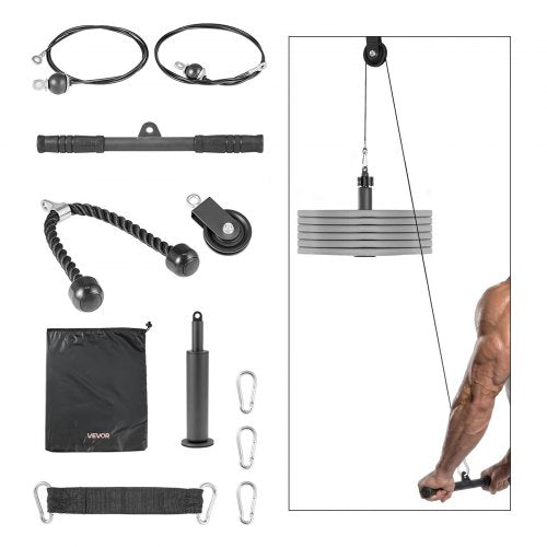 Skriemulių sistema VEVOR QT1835, 127 kg keliamoji galia
