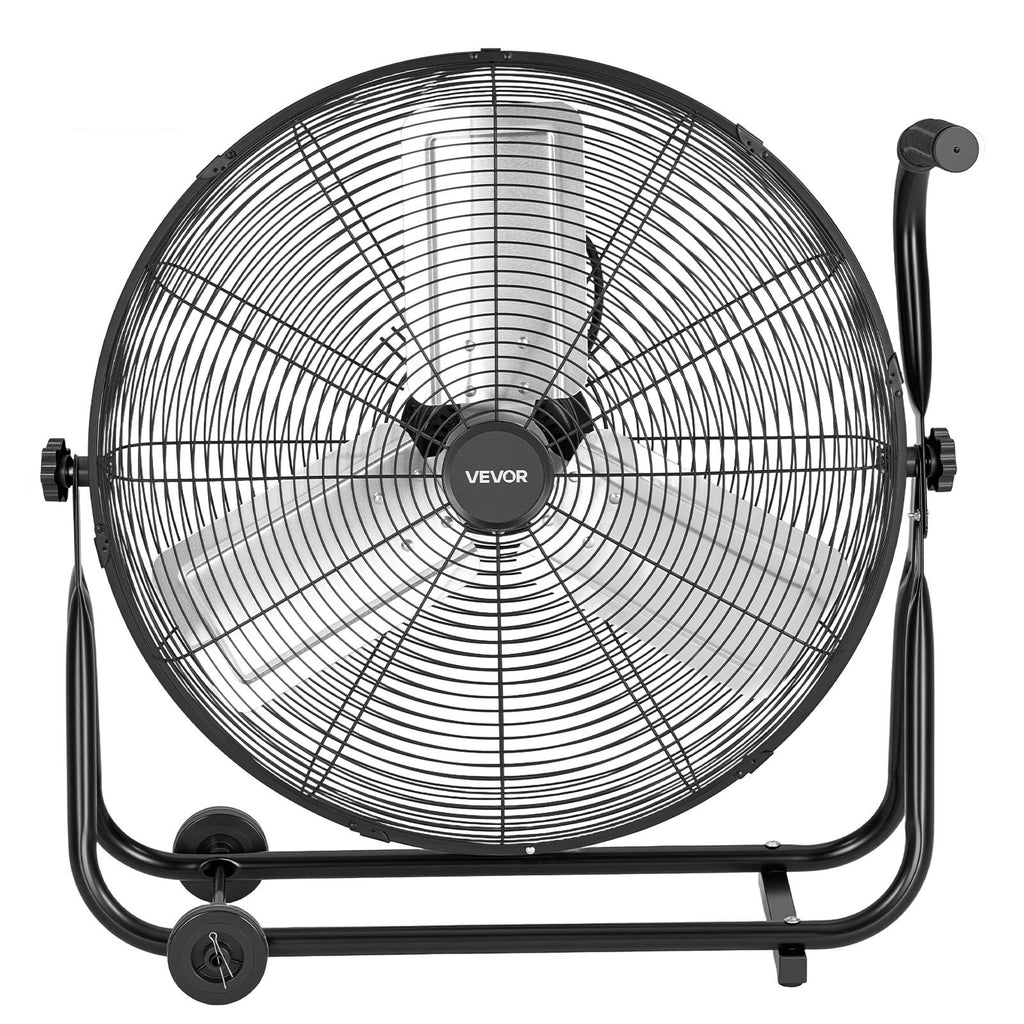 Pramoninis būgninis ventiliatorius VEVOR HIFANXSTANDMETAL24RC, 7500 CFM