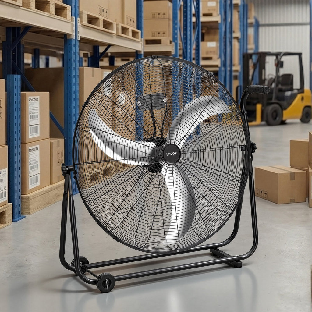 Pramoninis būgninis ventiliatorius VEVOR HIFANXSTANDMETAL30RC, 12000 CFM
