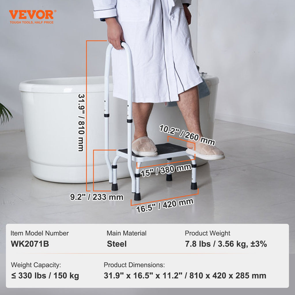 Pakopa su rankena VEVOR WK2071B, 150 kg keliamoji galia