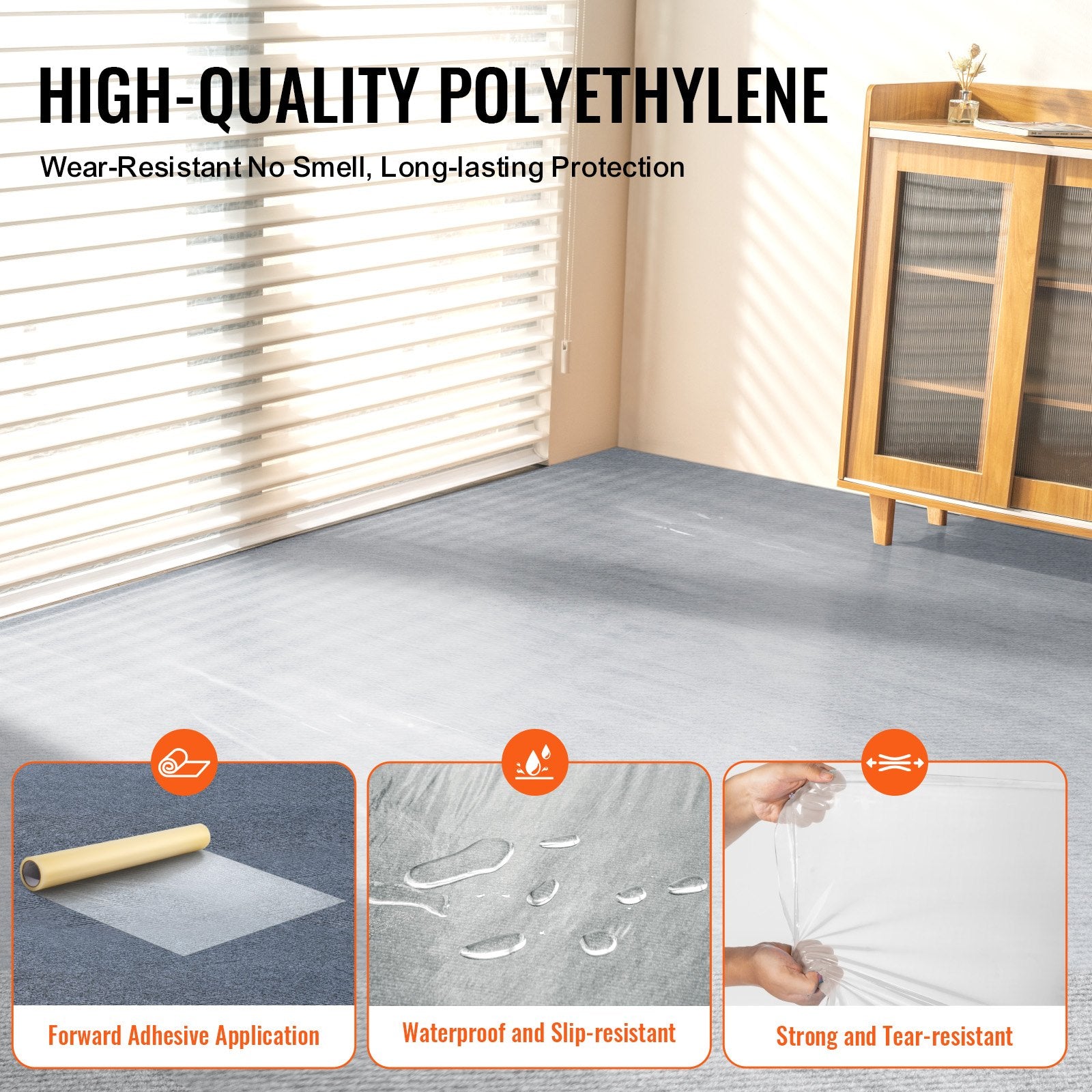 Kilimų apsauginė plėvelė VEVOR TR-W300-50BP-10024, 61 cm x 30,5 m