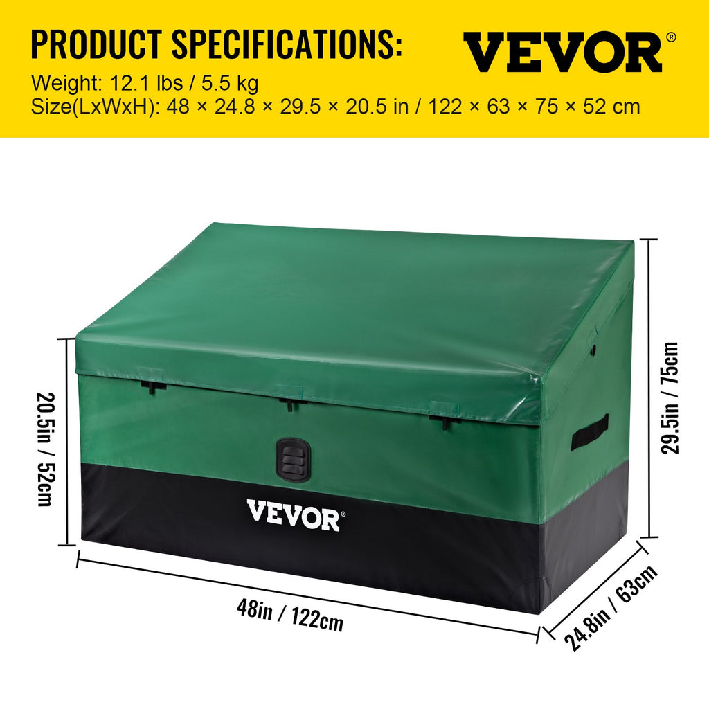 Lauko daiktadėžė VEVOR VV-OSB-100, 378 l talpos