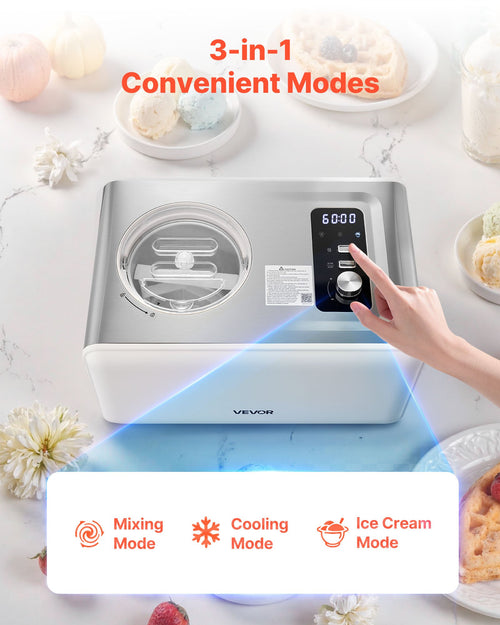 Automatinis ledų gaminimo aparatas VEVOR SU-I84, 2 l talpa