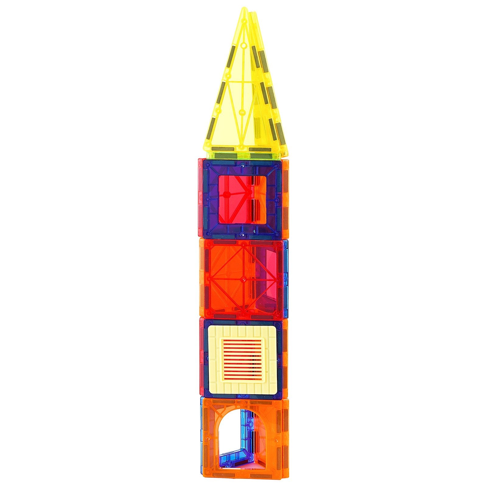 Magnetinės kaladėlės VEVOR 55CXJM2, 55 dalių rinkinys