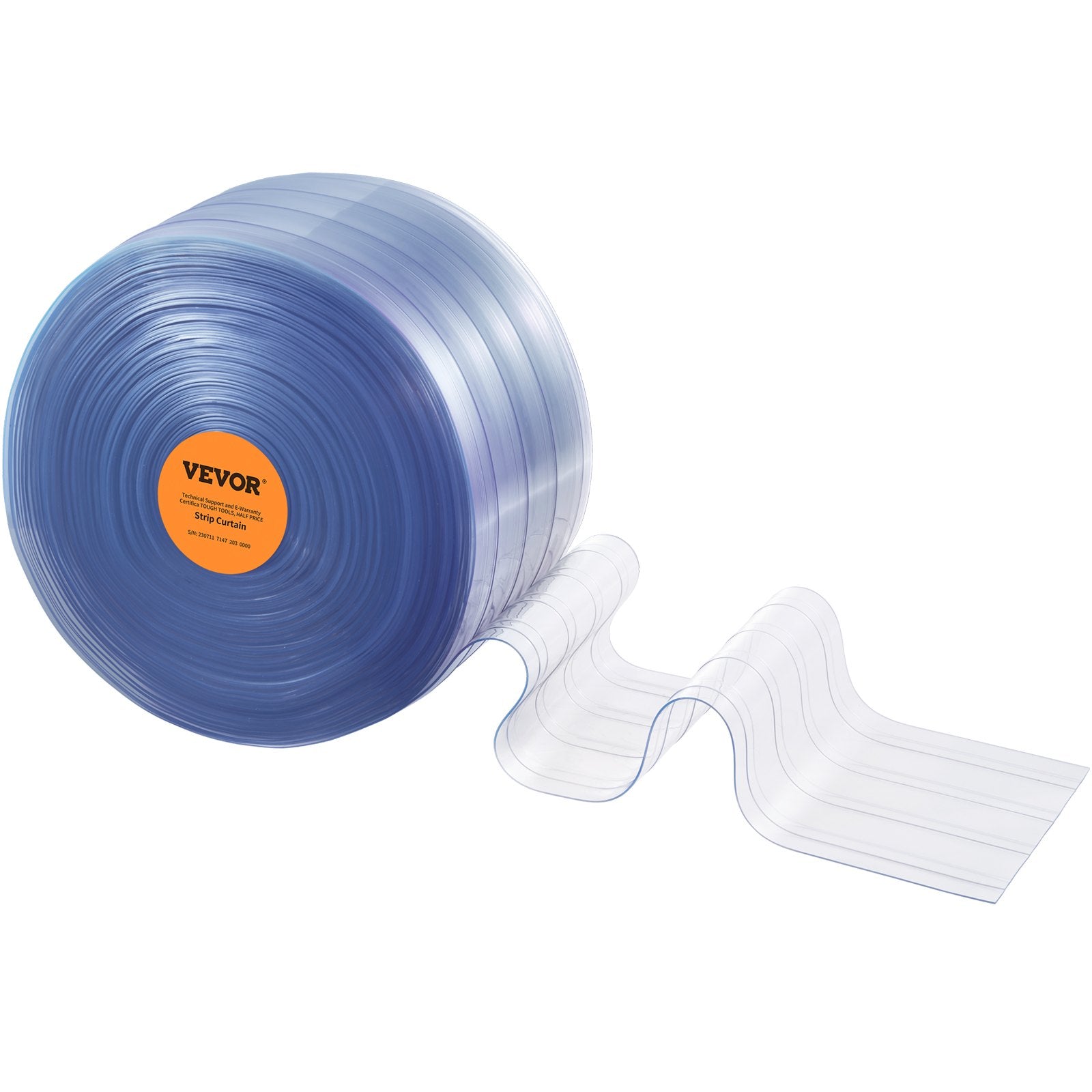 PVC juostinės užuolaidos VEVOR TCV0, 30,5 m x 30,5 cm