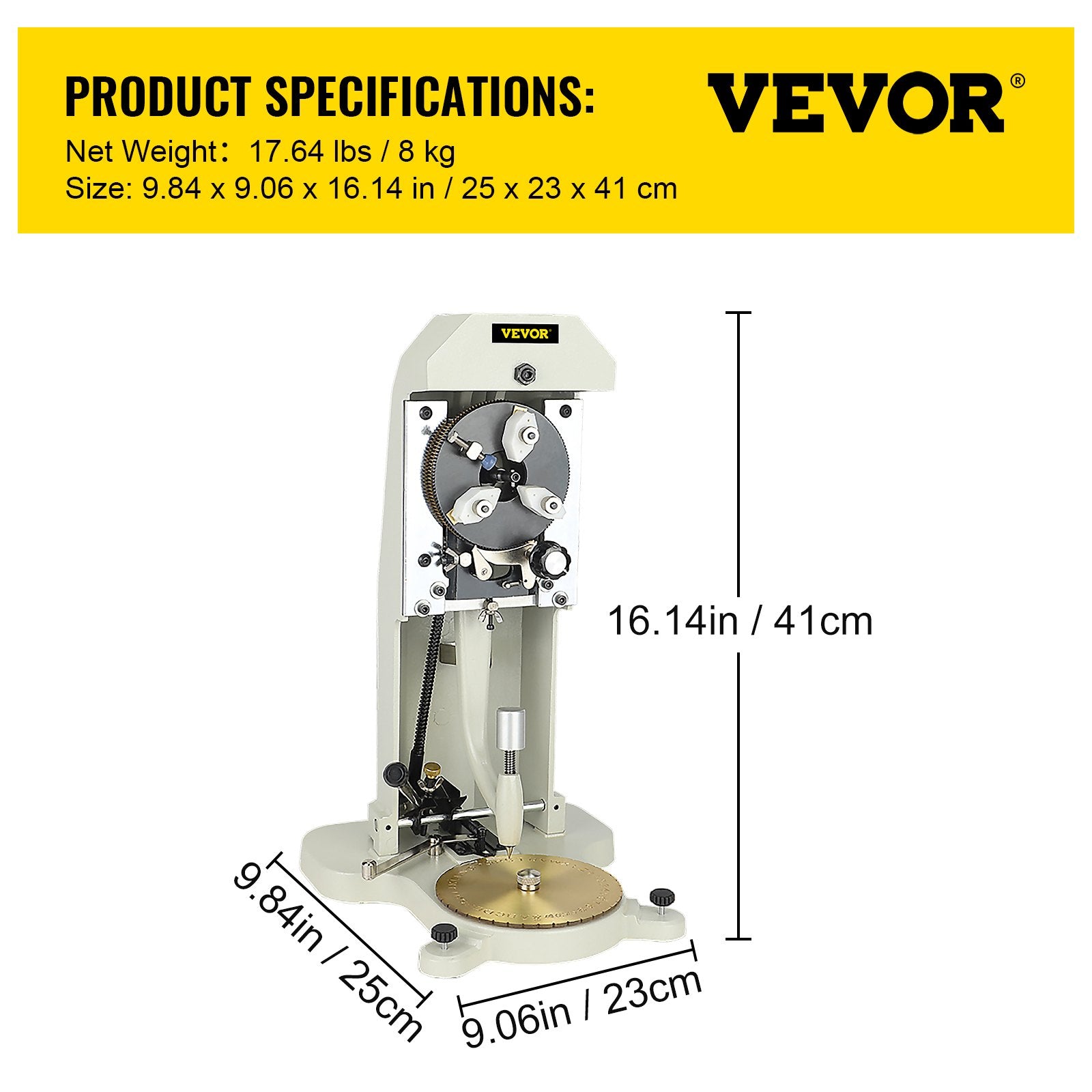 Žiedų graviravimo staklės VEVOR Inside Ring Engraver, 1,5–2,0 mm simboliai