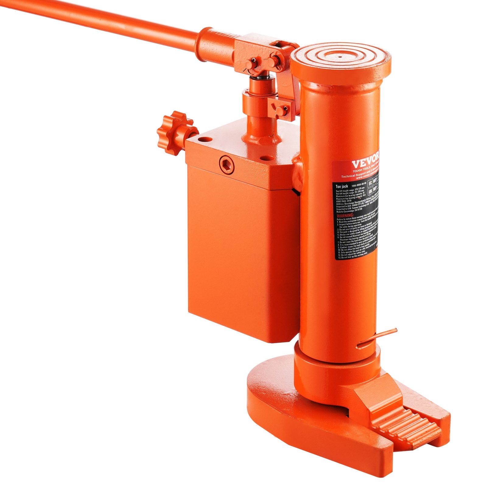 Hidraulinis kėliklis su pėda VEVOR 108A-0050-00-00, 10 t
