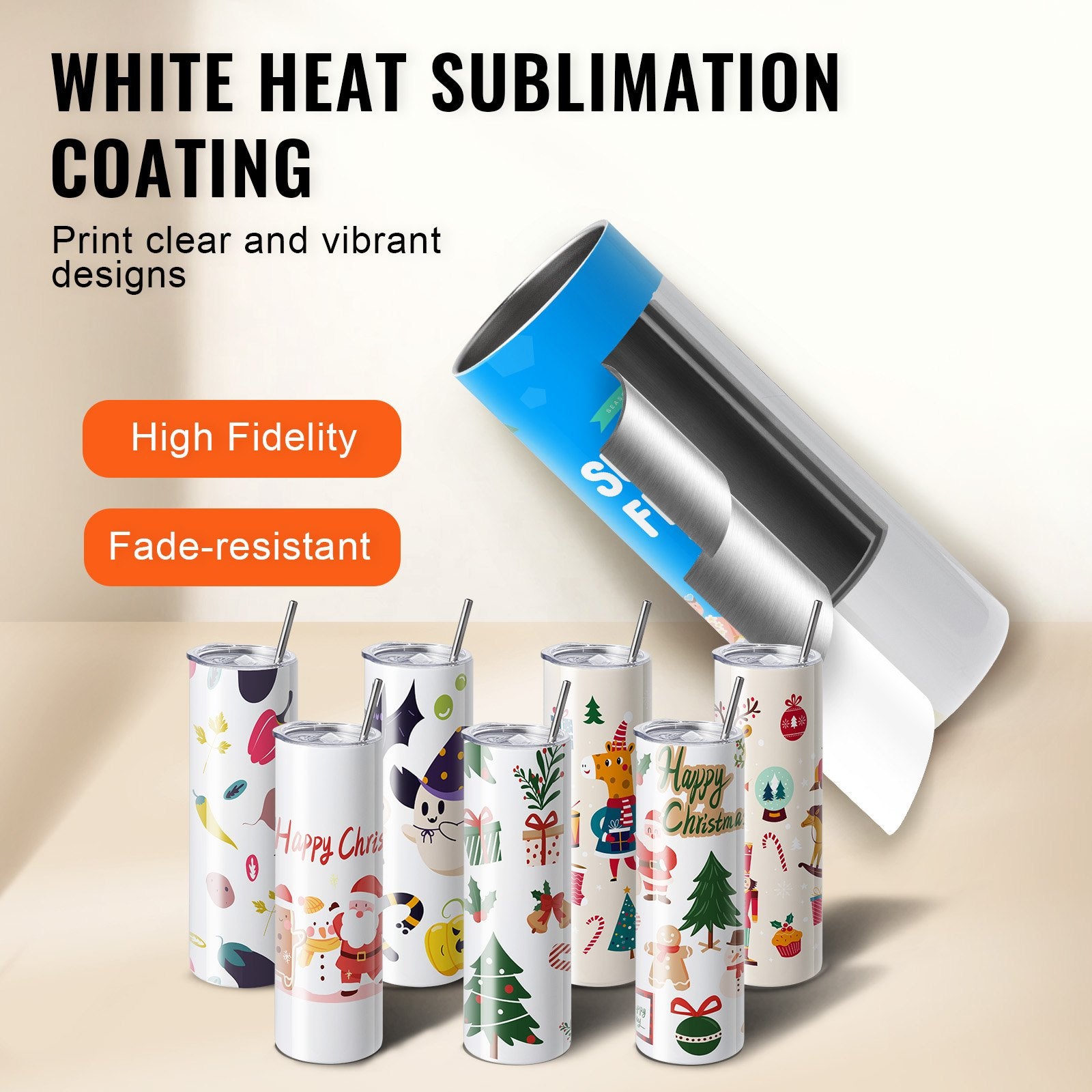 Sublimaciniai puodeliai VEVOR HH-30OZ08, 8 vnt., 887 ml