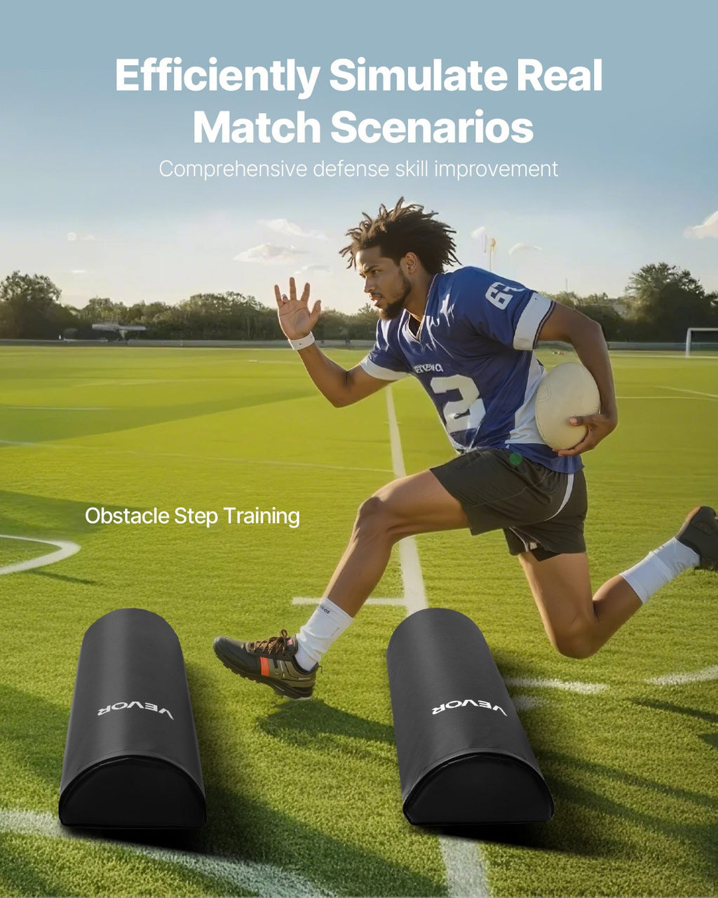 Futbolo treniruočių manekenai VEVOR NTRLZQ-001, 108 cm, 2 vnt.