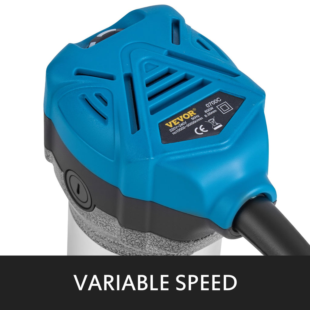 Elektrinis rankinis frezeris VEVOR Compact Router Kit, 800W