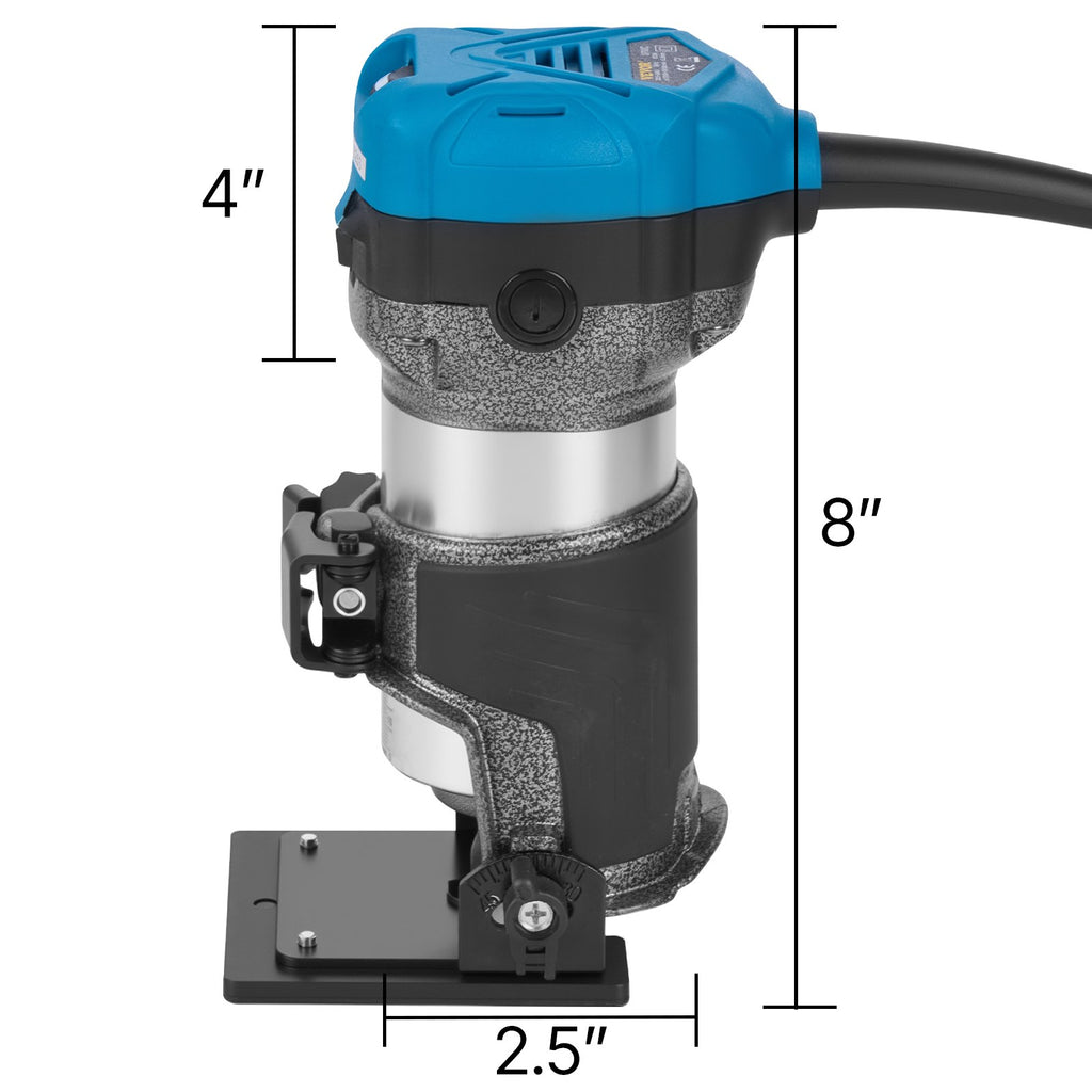 Elektrinis rankinis frezeris VEVOR Compact Router Kit, 800W