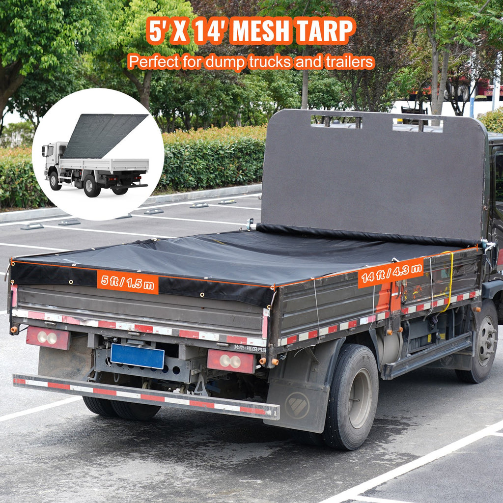 Savivarčio tinklinis tentas VEVOR 5x14 ft, PVC danga