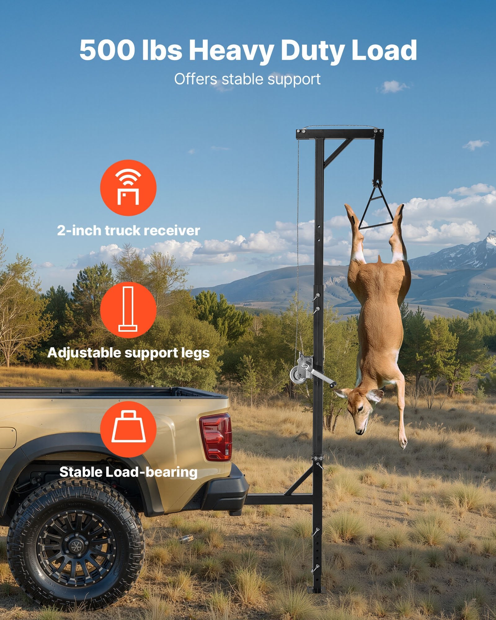 Žvėrienos pakėlėjas VEVOR HXCZDJ-03, 227 kg keliamoji galia