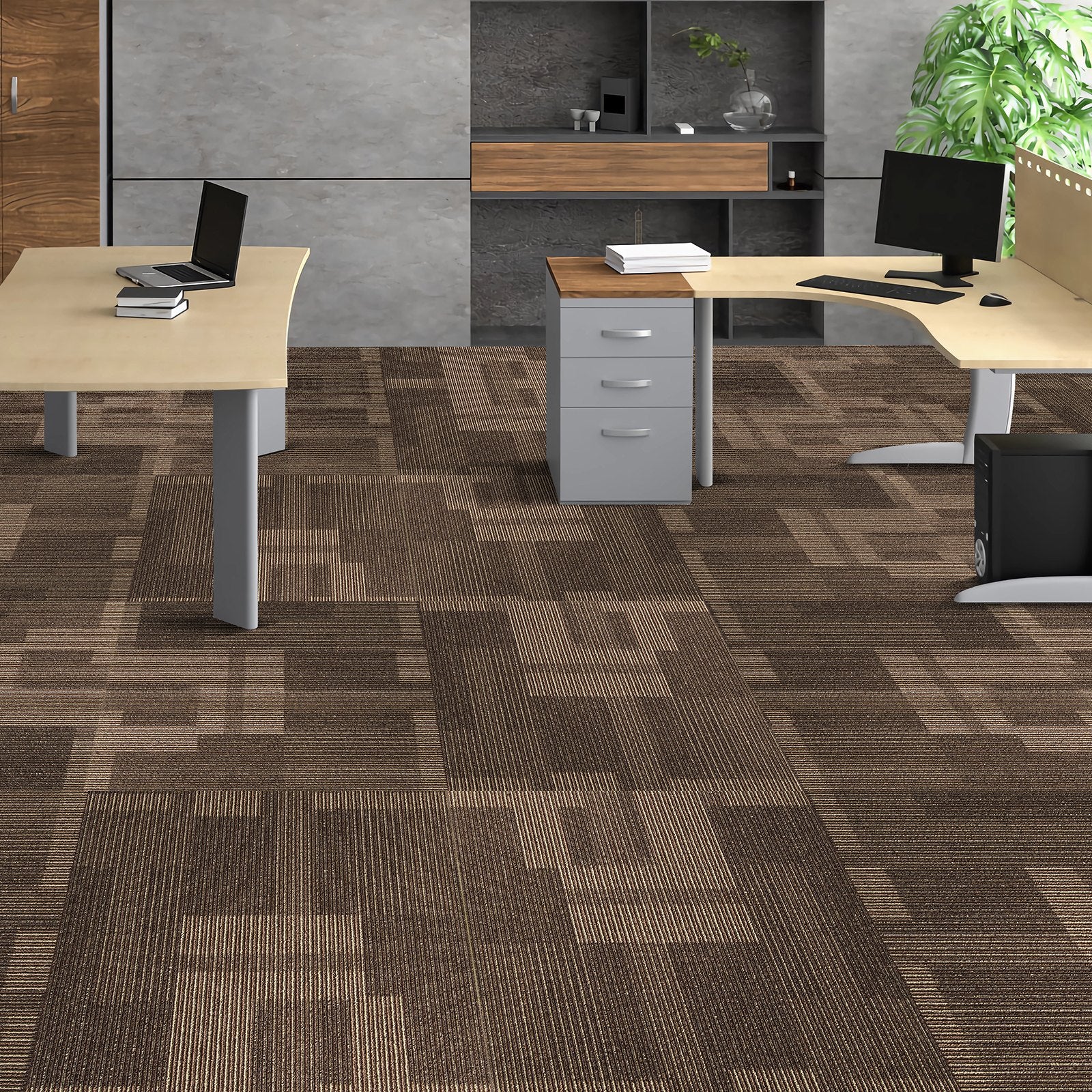 Kiliminės plytelės VEVOR DC126-02, 24 vnt. (9 m²)