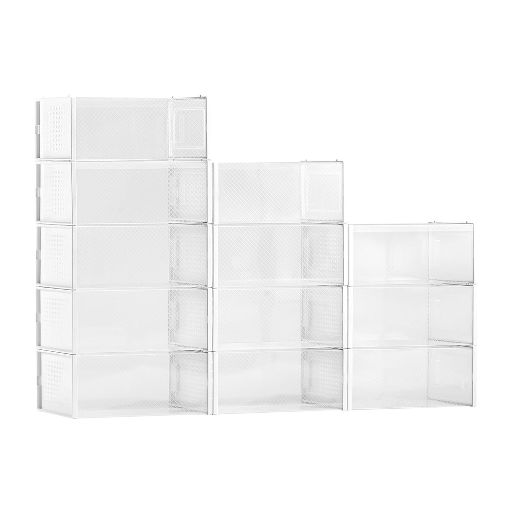 Batų laikymo dėžės VEVOR 3L-901NP-12E, 12 vnt. komplektas
