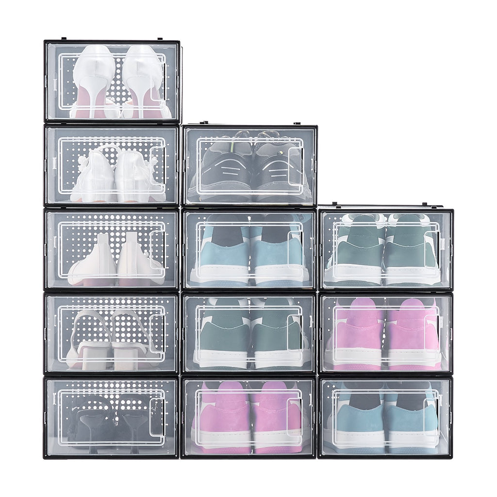 Batų laikymo dėžės VEVOR 3L-901NP-12E, 12 vnt. rinkinys
