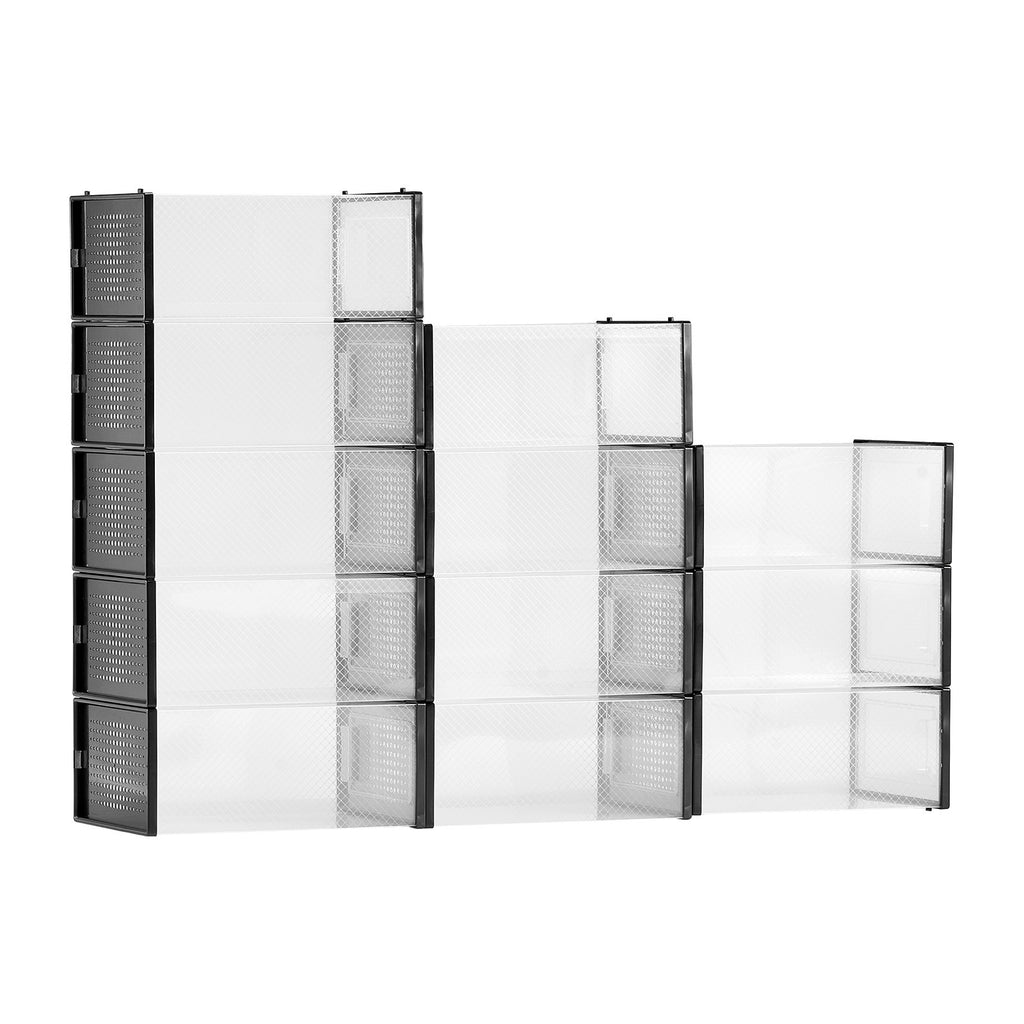 Batų laikymo dėžės VEVOR 3L-901NP-12E, 12 vnt. rinkinys
