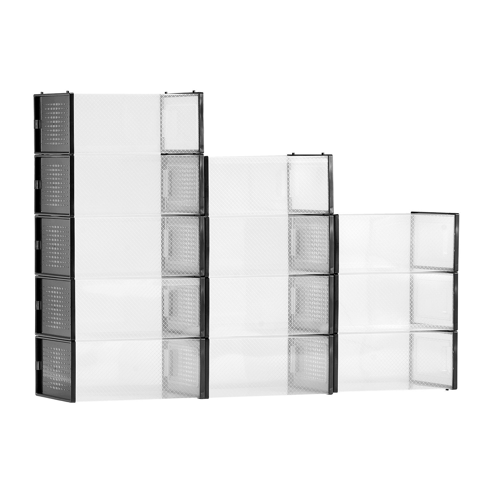 Batų laikymo dėžės VEVOR 3L-901NP-12E, 12 vnt. rinkinys