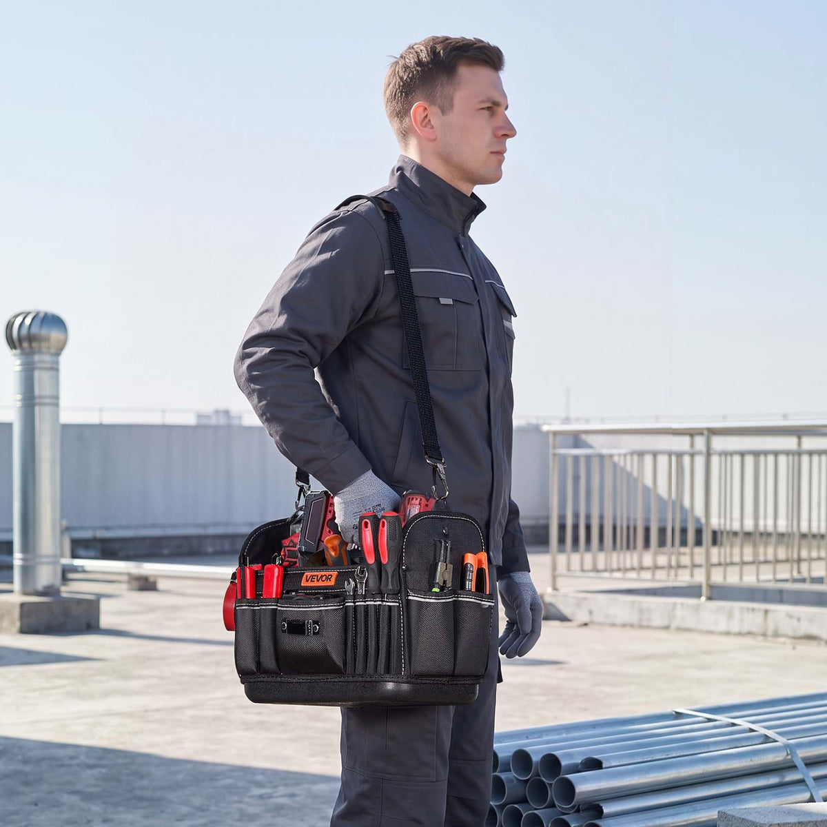 Įrankių krepšys VEVOR GH202508, 33 kišenės