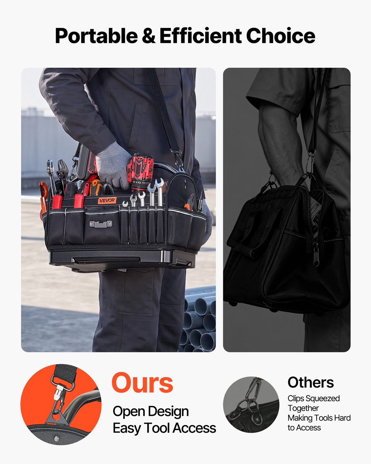 Įrankių krepšys VEVOR GH202509, 410 mm