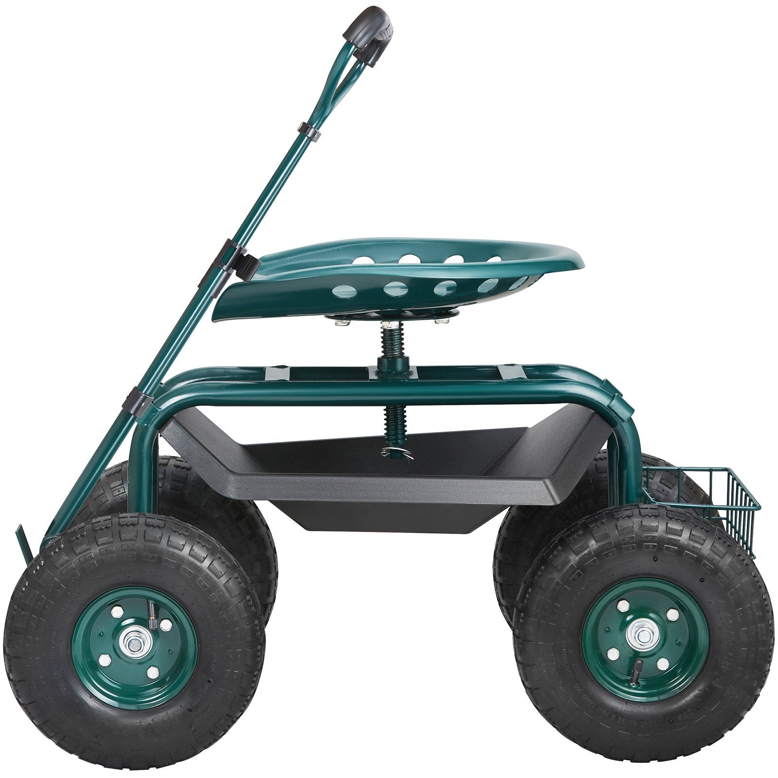 Sodo kėdutė su ratukais VEVOR TC4501S-GN, 136 kg apkrova
