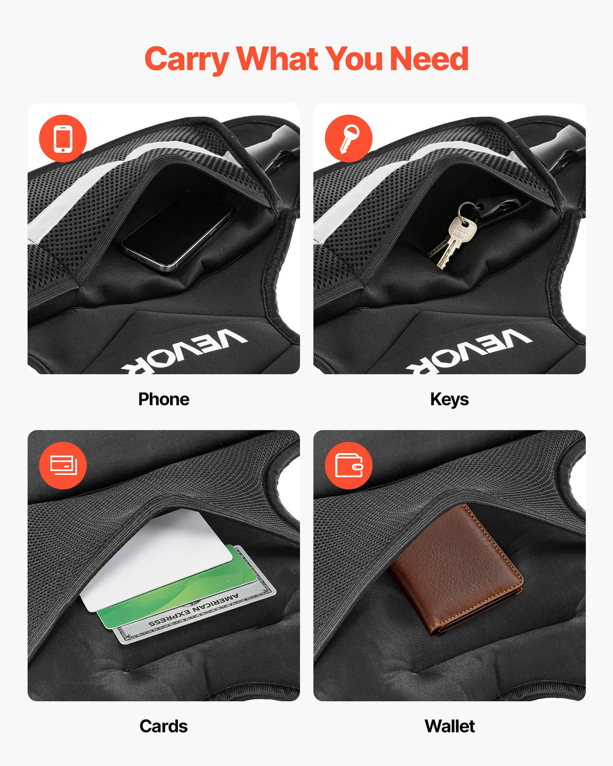 Reguliuojama svorio liemenė VEVOR JS-VEST006-2, 14,5 kg