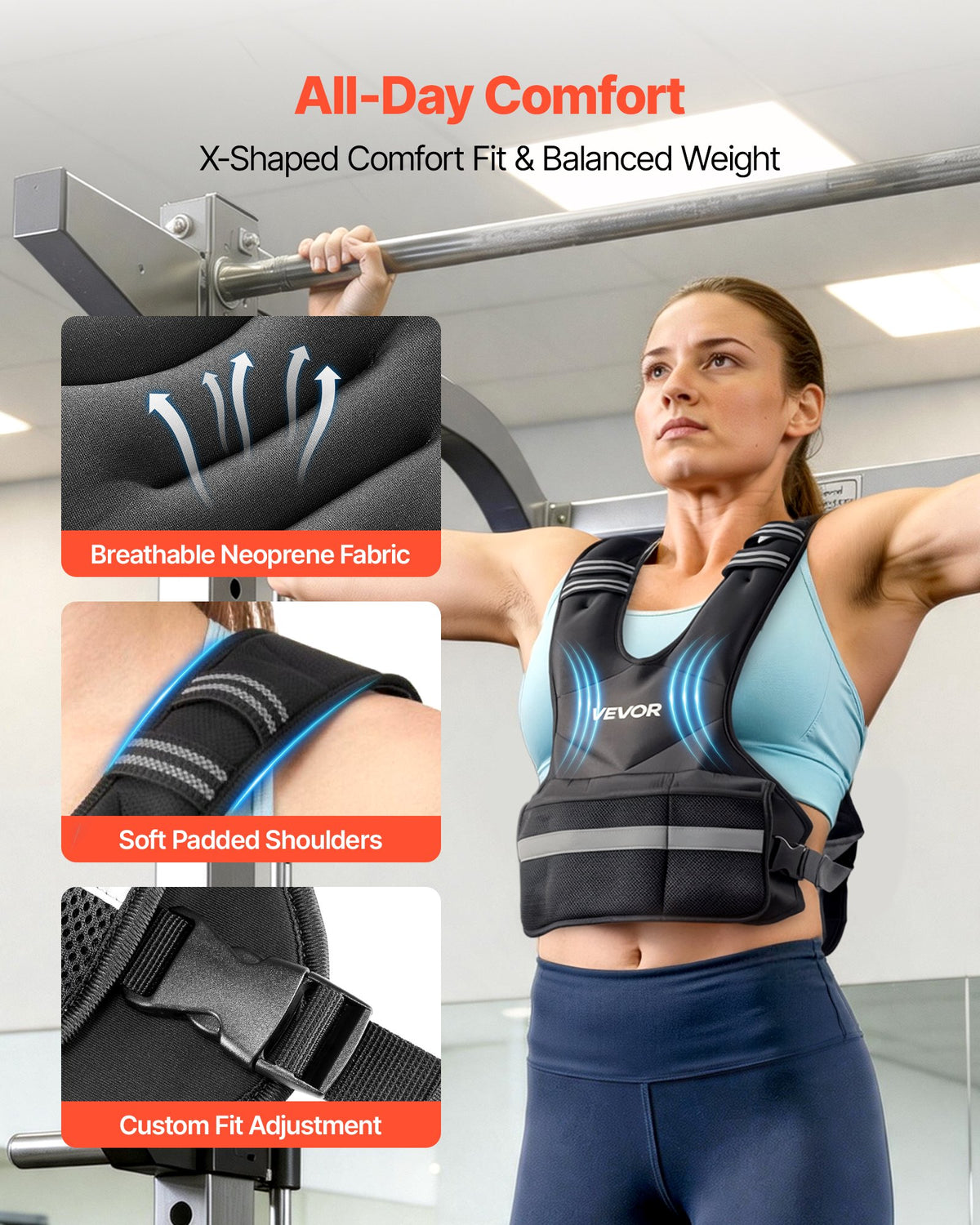 Reguliuojama svorio liemenė VEVOR JS-VEST006-4, 18,3 kg